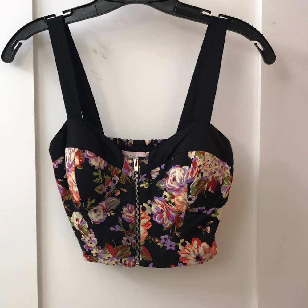 Band of Gypsies zip front crop top!